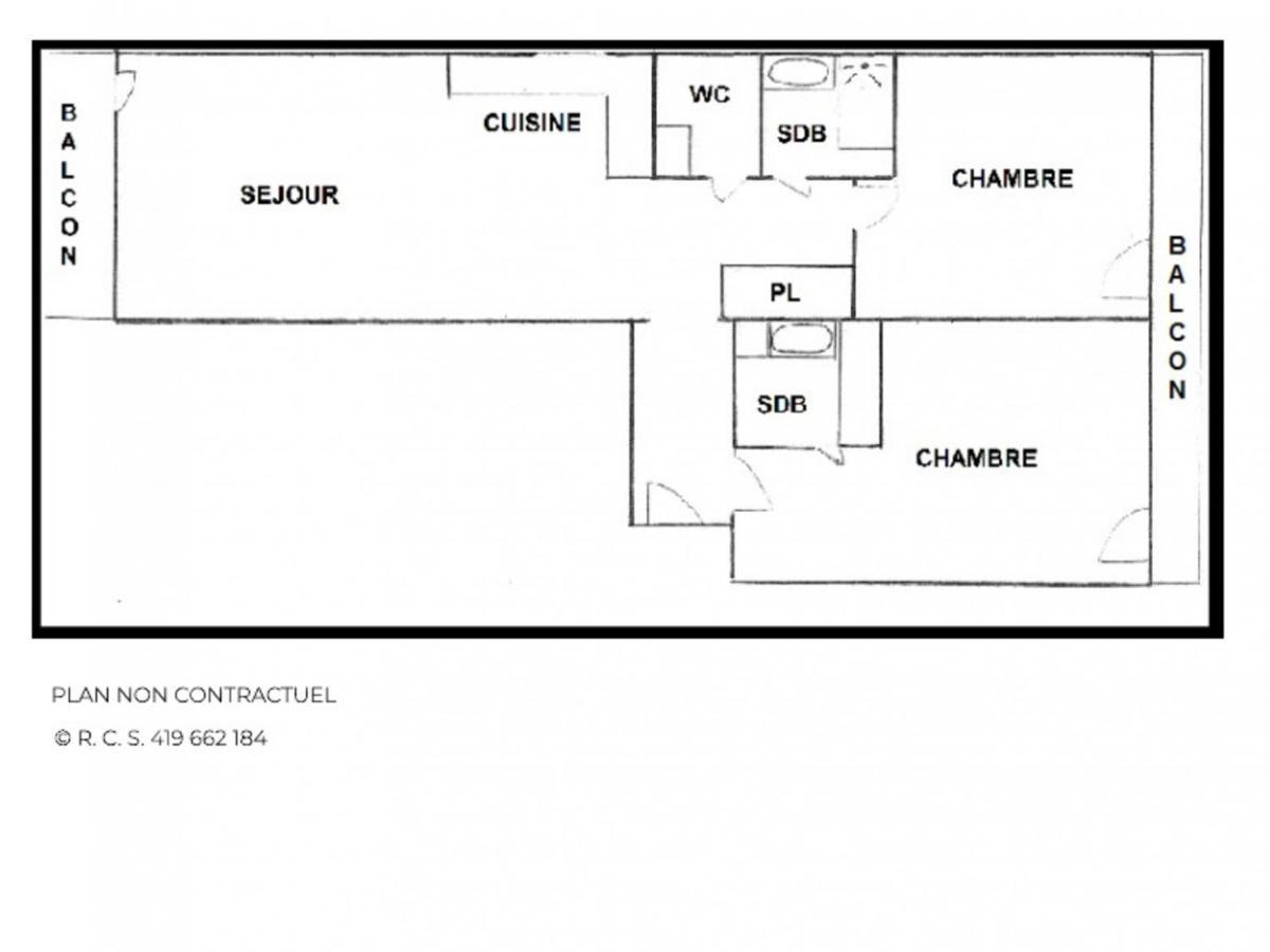 Appartement Renove 3 Pieces Pour 6 Pers, Balcon, 2 Sdb, Proche Ascenseur, Skis, Qualite 4 Flocons - Fr-1-452-203 Saint-Martin-de-Belleville Luaran gambar